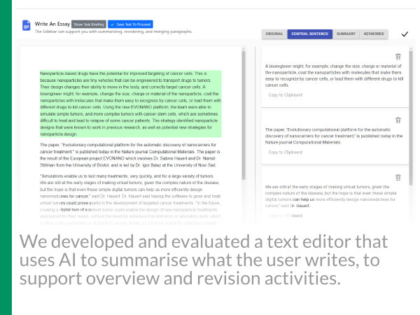Screenshot of the text editor from the UIST'22 paper.
